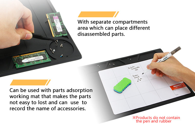 Repair-Kits JM-Z17 Anti-Static Heat Insulation Working Mat Magnetic Component Mat Repair-Kits JM-Z17 Anti-Static Heat Insulation Working Mat Magnetic Component Mat