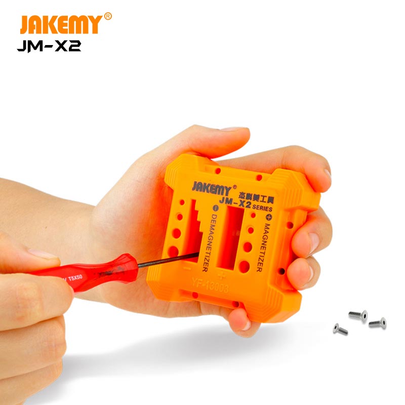 Details about   Jakemy JM-X2 Magnetizer Demagnetizer Screwdriver Magnetizing Metal Hand Tool 
