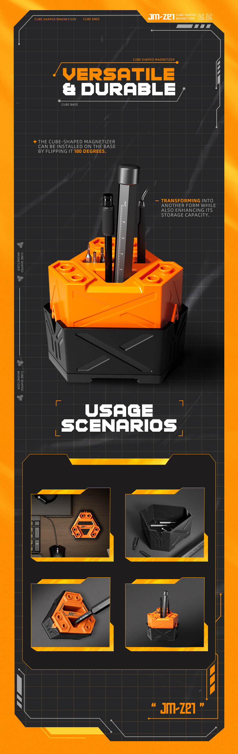 Cube Shaped JM-z21 Screwdriver Magnetizer & Demagnetizer