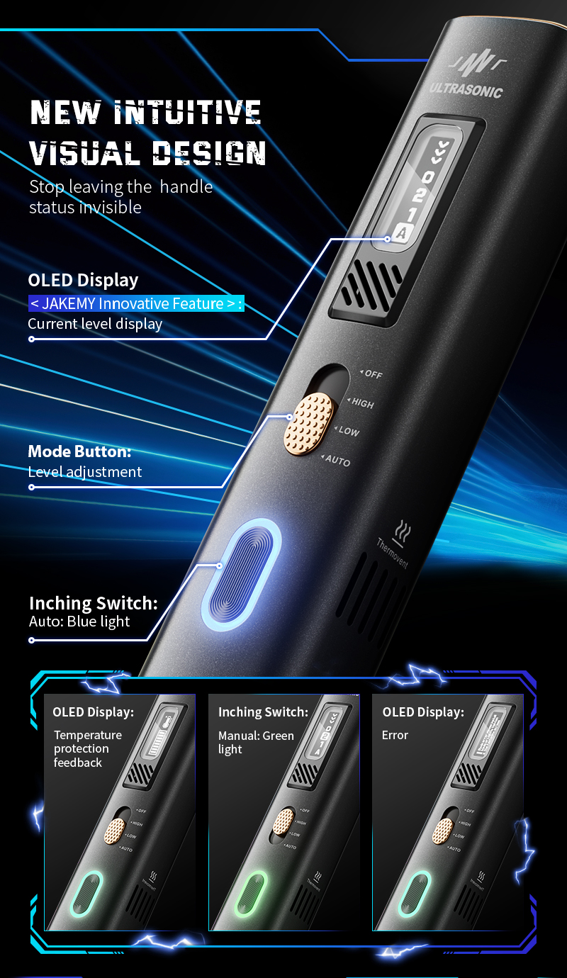 JM-Y10 Ultrasonic Cutter & Polisher perfectly integrated with a new Intuitive Visual Design