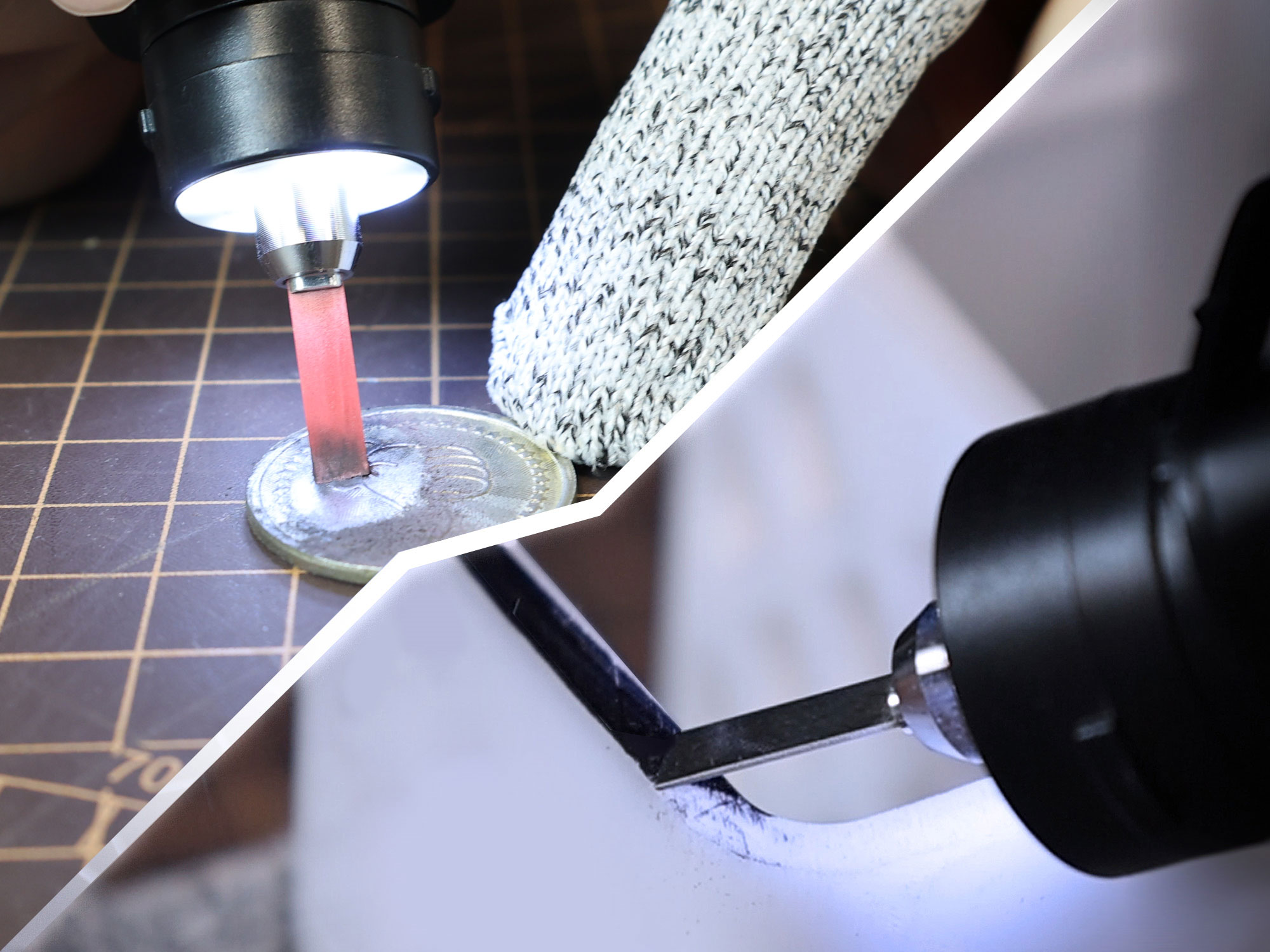 JAKEMY Y10 Ultrasonic Cutter polishing part